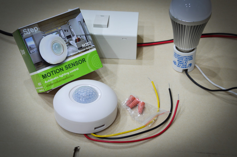 วิธีการติดตั้ง motion sensor