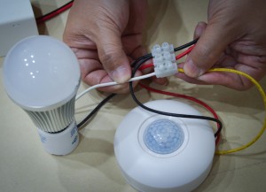 การติดตั้ง Step motion sensor