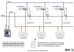 ตัวอย่างการต่อวงจรตัวรับ